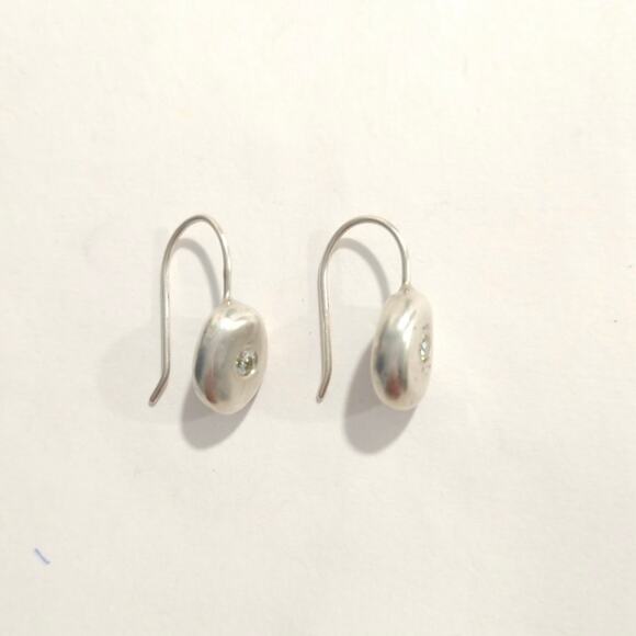 925 Sterling Silver Threader Drop Earrings Round Cut CZ Hook Canada Jewelry Lot - Picture 4 of 9